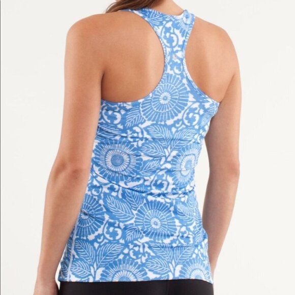 LULULEMON Cool Racerback Tank Beachy Floral W1213S - Picture 2 of 6